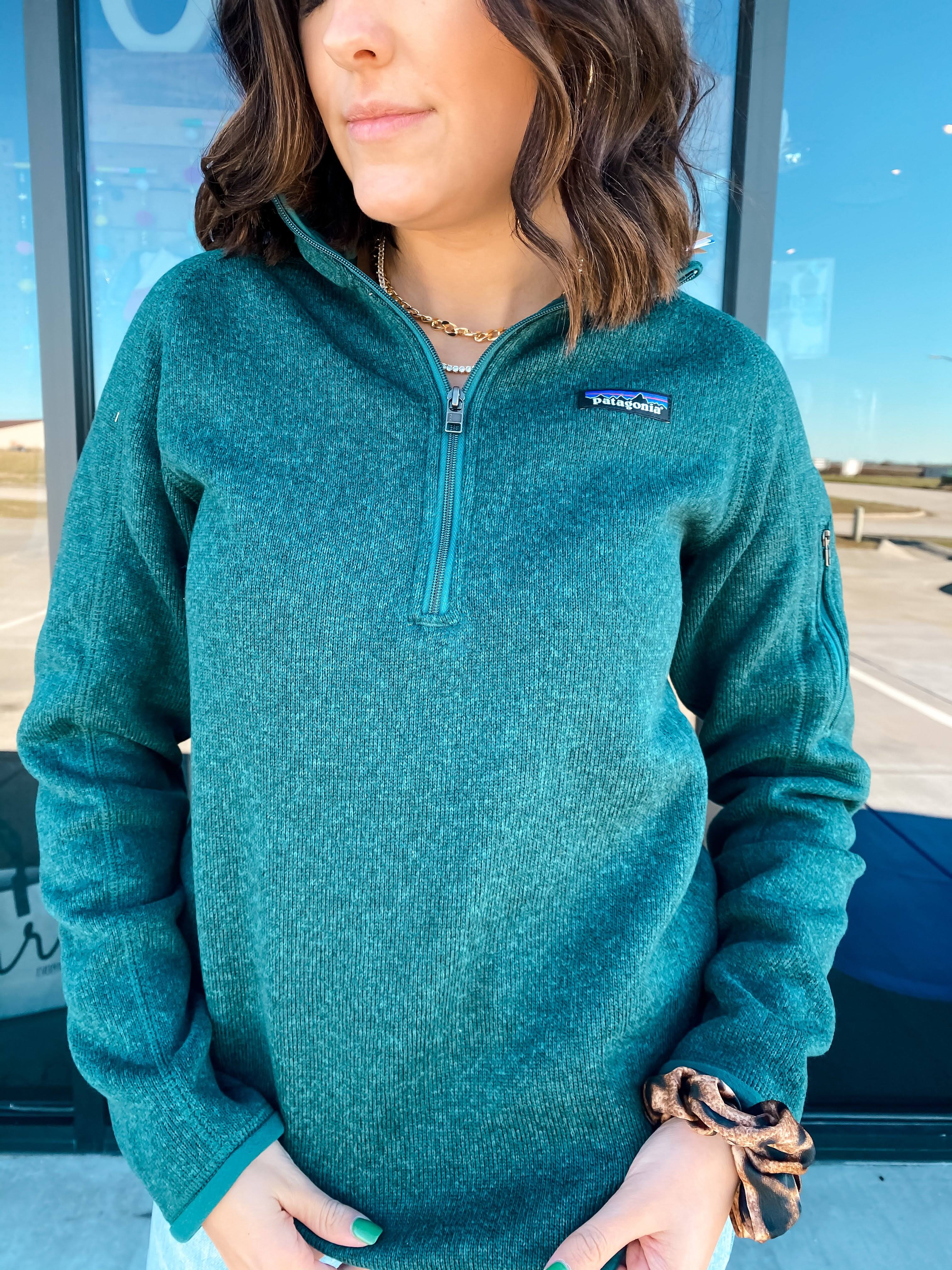 Piki green patagonia better sweater sale